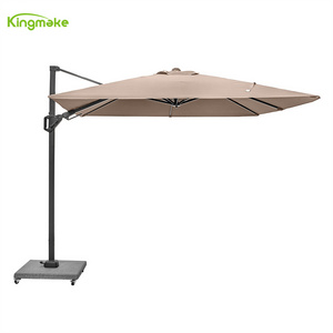 Restaurant Square 3m Sunshade Garden Umbrella Cafe Cantilever Parasol Beach Patio Umbrella With 360 Degree Base