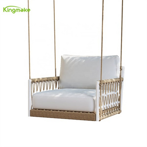 Hot selling rope weaving aluminum frame hammock with 3-6 years warranty for hotel home patio outdoor garden hammock swing chair