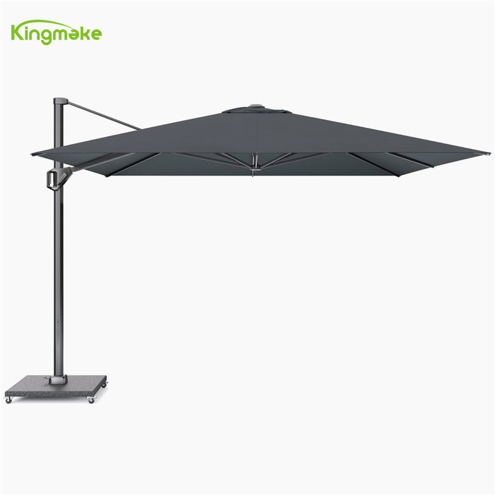 Aluminum Large Right Cantilever Outdoor Hanging Line Parasol Custom Umbrella Garden Umbrellas for The Rain with led