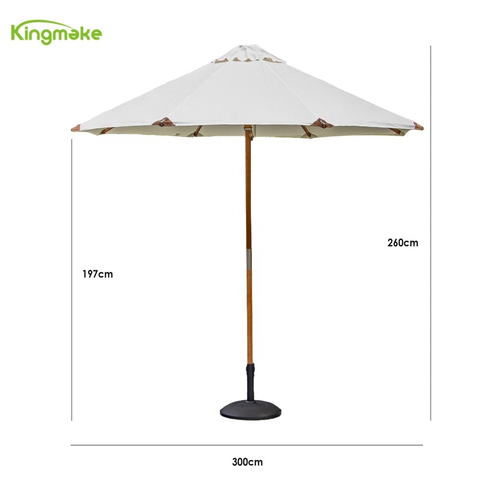 Kingmake High Quality Sun Parasols Umbrellas Customizable Folding Huge Sunshade Umbrella Swimming Pool Patio Umbrella For Garden