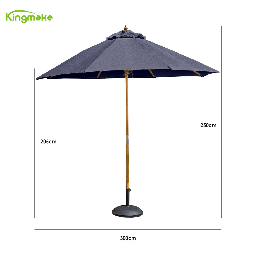 Patio Outdoor Garden Furniture Seaside Pool Large Sunshade Restaurant Umbrella With Base