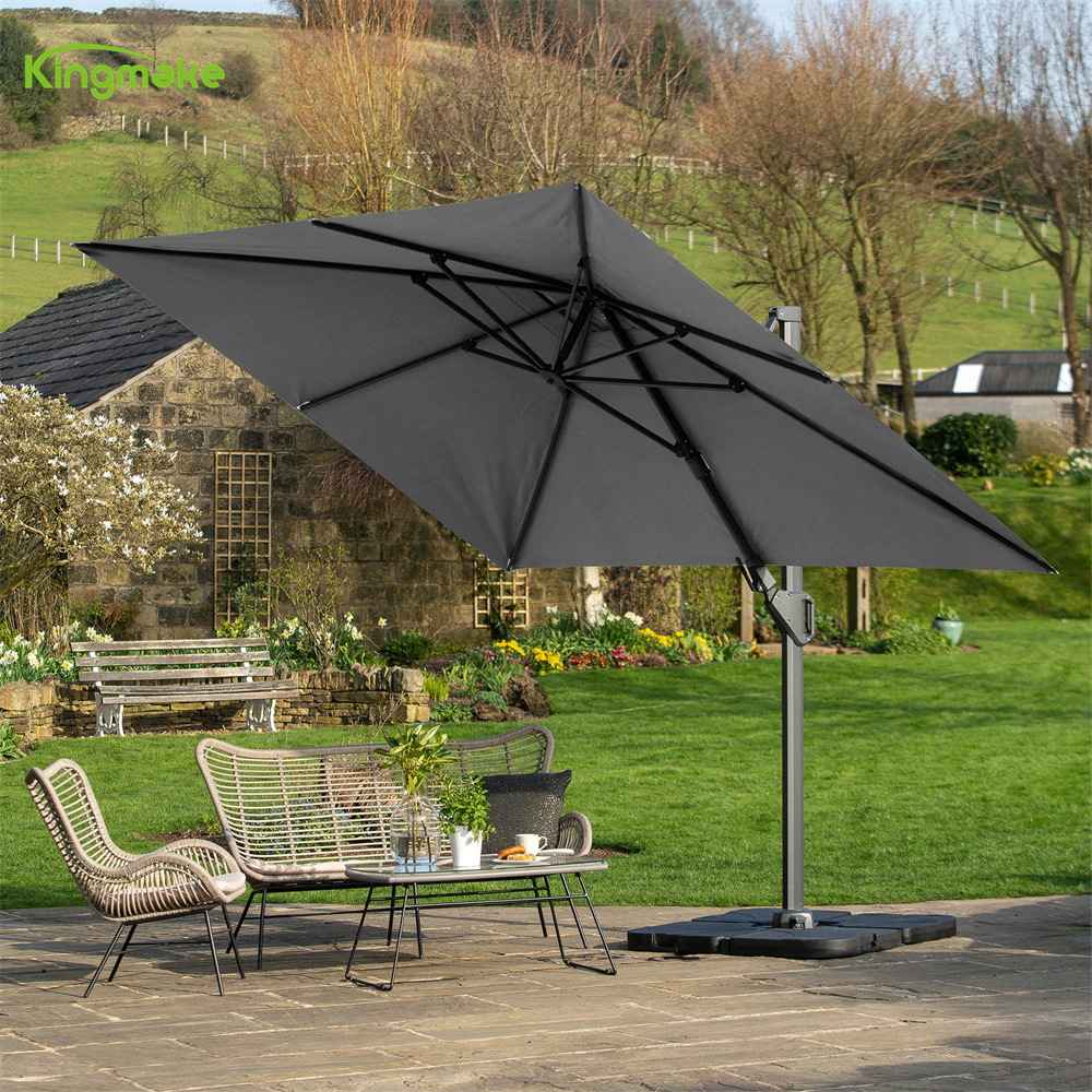 New Design Outdoor Wooden Parasol Can Be A Large Area Cover Garden Courtyard Sunscreen Umbrella Picnic Table Umbrella