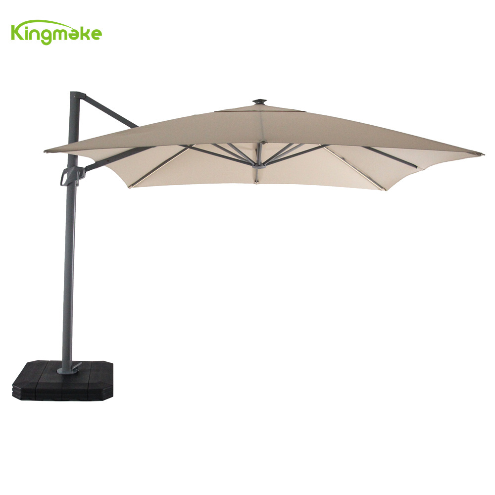 Large Aluminum Umbrella Restaurant Side Standing Table Umbrella Garden Patio Outdoor Sunscreen Sun Shade Umbrella