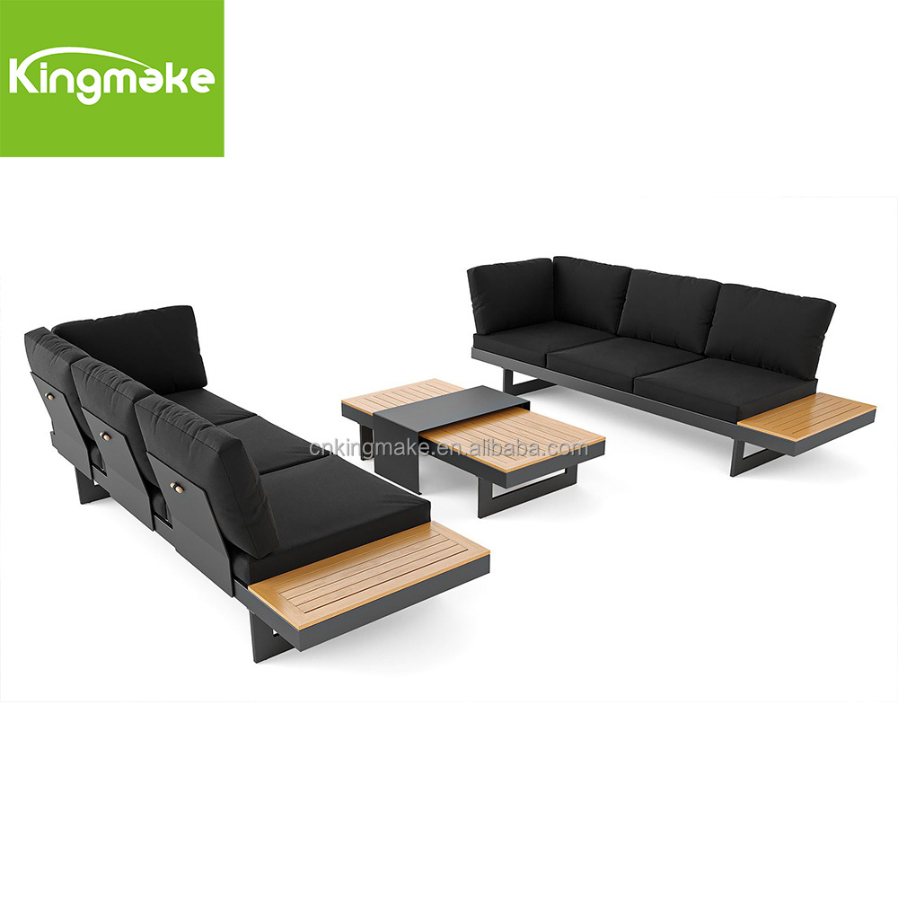 All Weather Patio Furniture Corner Sofa Modern Salon Jardin L Shaped Sectional Sofas Meuble Jardin