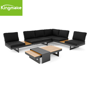 All Weather Patio Furniture Corner Sofa Modern Salon Jardin L Shaped Sectional Sofas Meuble Jardin