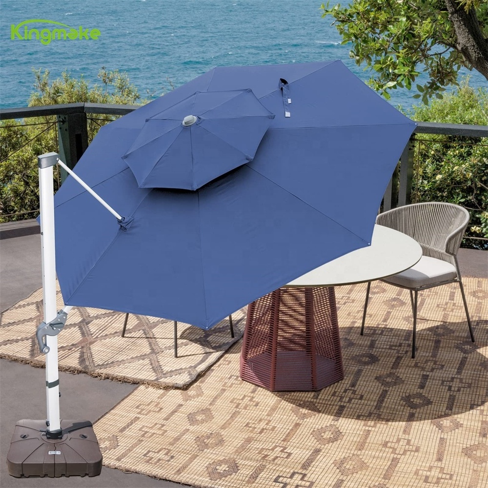 High Quality Sale patio 9Ft high 11FT length water tank umbrella bases outdoor umbrella parasols sun cover Patio Umbrellas