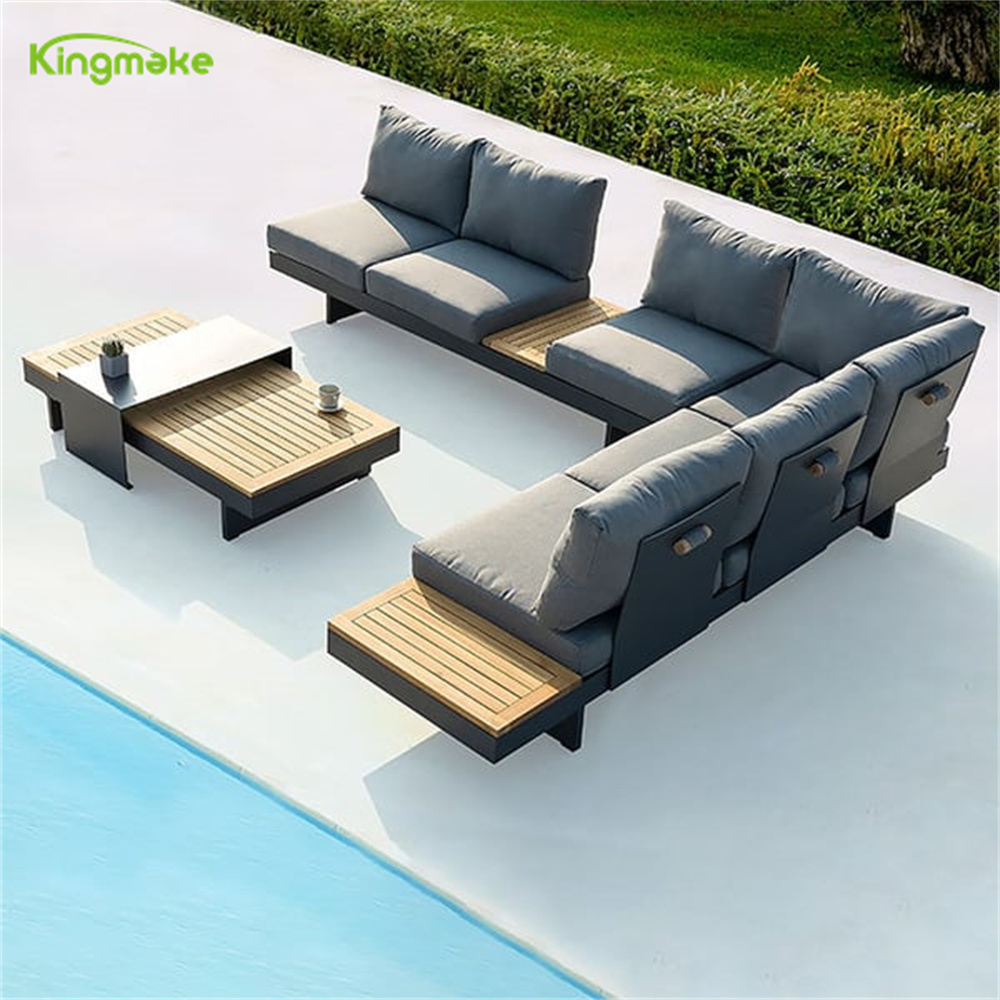 Modern Garden Aluminum Furniture Set  Couch Sectional Outdoor Sofa Muebles De Exterior Terraces Furniture