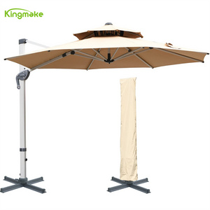 Professional Factory Customized Heavy Duty Parasol Garden Patio Restaurant Table Umbrella Hotel Beach Outdoor Sun Umbrella