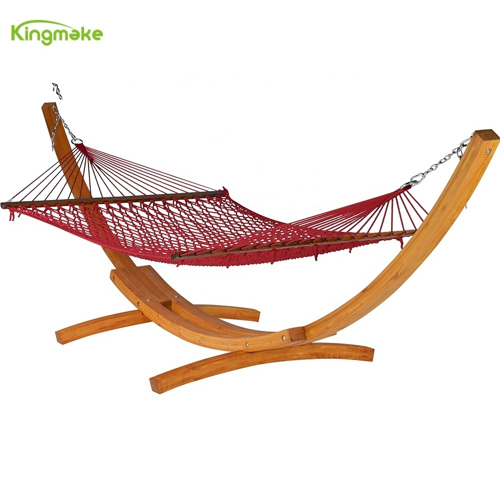 High quality outdoor standing Garden Wooden swing big loading capacity hammock egg  shaped swing chair