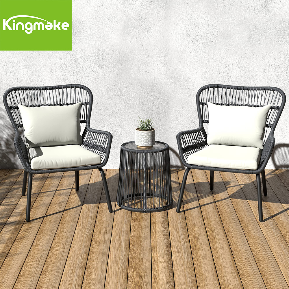 Rattan Table And Chair Set Garden Beach Seaside Swimming Pool Patio Wicker Rattan Chair