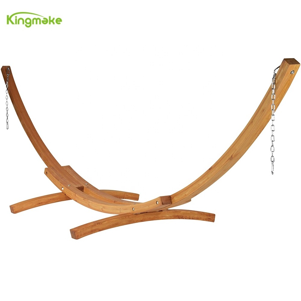 High quality outdoor standing  Garden Wooden swing big loading capacity hammock egg shaped swing chair