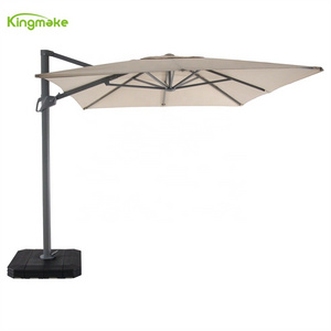 Kingmake Commercial Waterproof Patio Beach Frame Aluminum Sun Garden Umbrella Beer Outdoor Cantilever Parasols