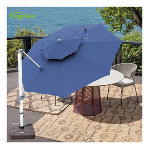 High Quality Sale patio 9Ft high 11FT length water tank umbrella bases outdoor umbrella parasols sun cover Patio Umbrellas