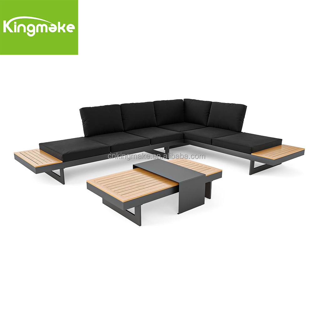 All Weather Patio Furniture Corner Sofa Modern Salon Jardin L Shaped Sectional Sofas Meuble Jardin