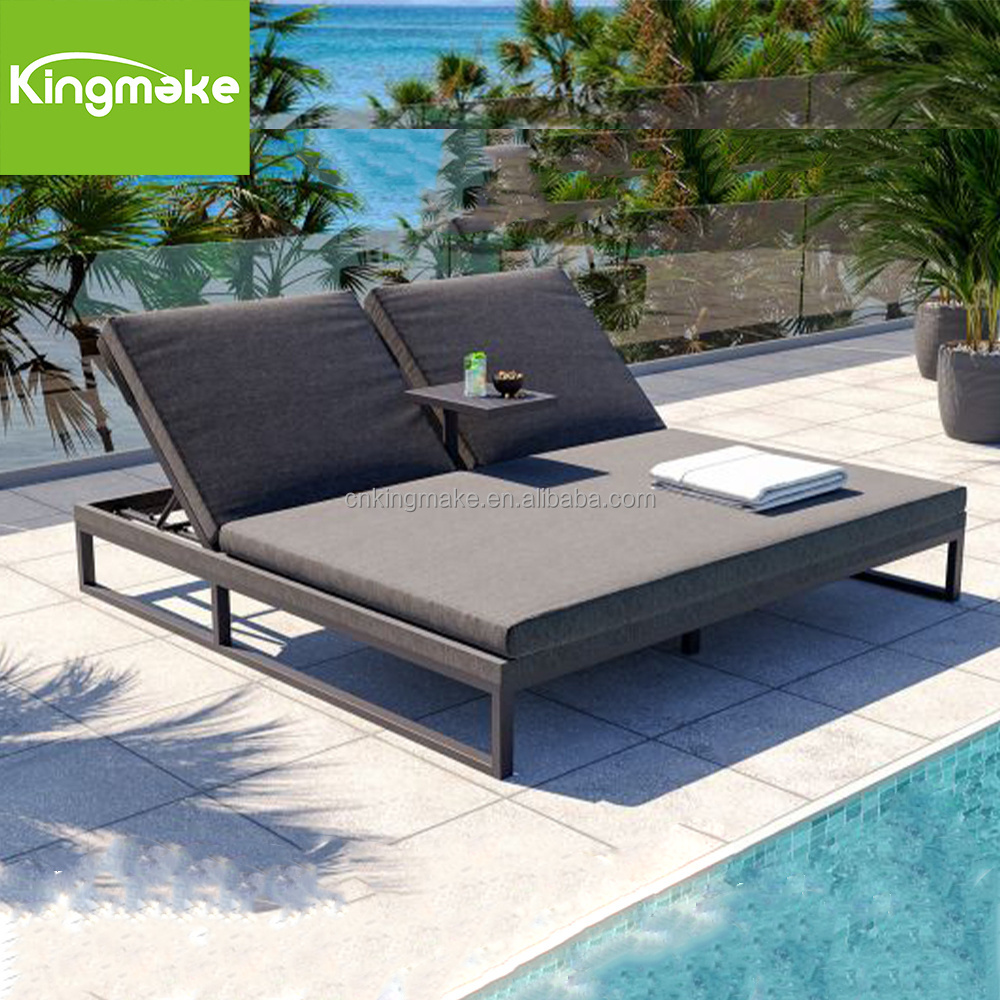 Comfortable Modern Chaise Lounge Beach Oversized Sun Lounger Hotel Double Chaise Longue Exterieur