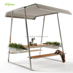 Unique Garden Table Benches Banana Teak Bench Exterior Restaurant Aluminum Bench