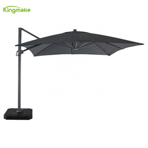 Outside outdoor Hanging 360 Degree Rotation patio umbrellas Beach Sun Folding Aluminium Umbrella Roma 8 Ribs garden Umbrella