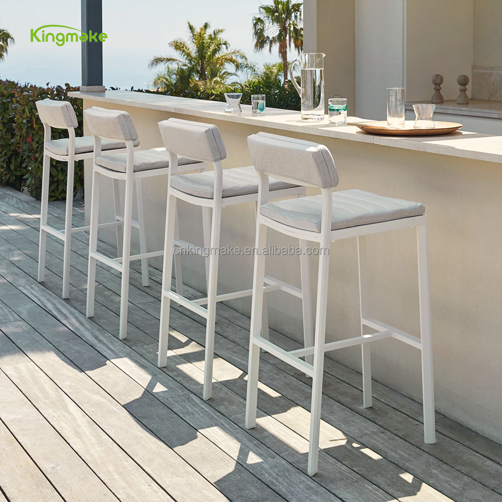 Classical outdoor patio bar Chair suitable for poolside garden Modern outdoor bar stools