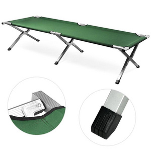 Kingmax Outdoor Hiking Furniture Alu. Frame Camping Folding Bed Travel Sleeping Bed Camping Cot Camping Beds With Carry Bag