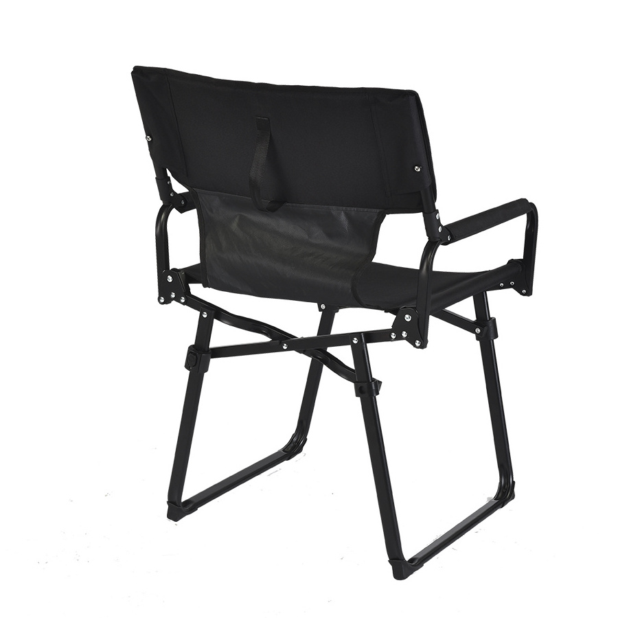 Kingmax 2023 Camping New Director Chair Metal Folding Beach Chair BBQ Picnic Portable Fishing Chair With Handle