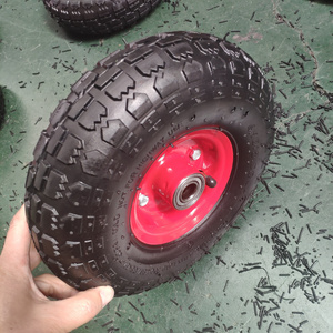 10 inch small pneumatic rubber tyre 410/350-4 trolley wagon wheel