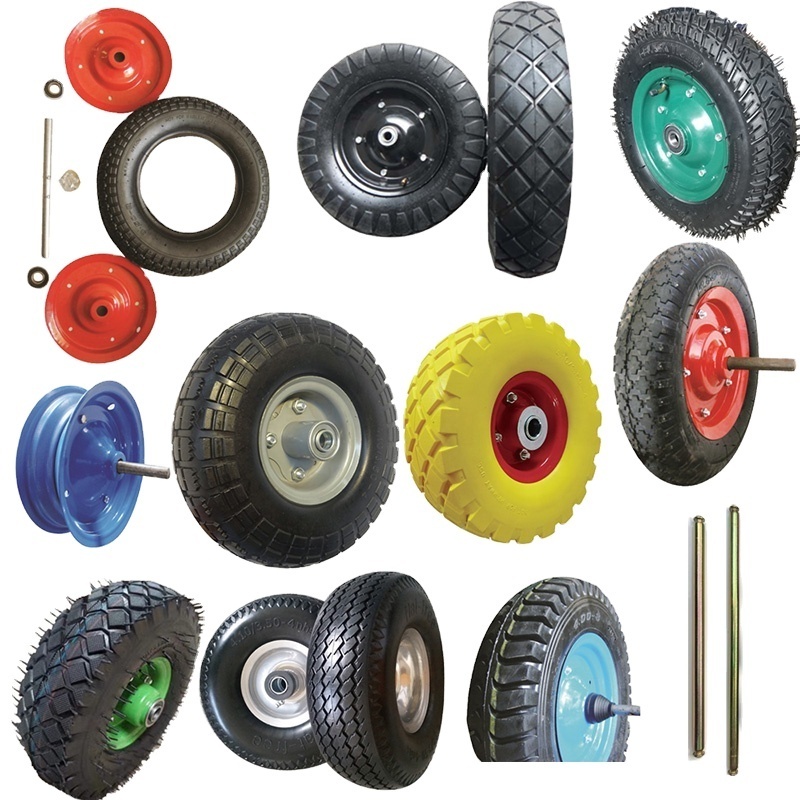 trolley wheel 8 10 12 13 16 inch Low Price Hand Truck Tire Trolley Tire Inflatable Pneumatic Rubber Wheels