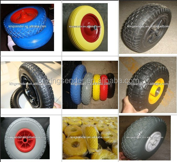 flat free wheelbarrow wheels 4.00-8/3.50-8