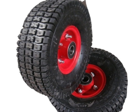 10 inch pneumatic rubber farm cart wheels