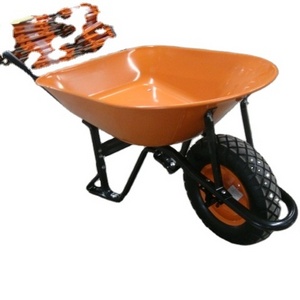 6-cuft Steel Wheelbarrow with Steel Handles and Pneumatic Wheel wb7400R