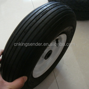 13"x4.00-6 Wheel size and 16-22mm Axle bore Diameter 330mm rubber wheel