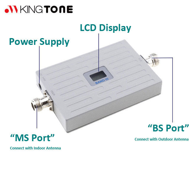 Kingtone Indoor Rf REPEATER 17dBm Single Band 40 TDD-LTE 4G 2300MHz Signal Booster for Home Office