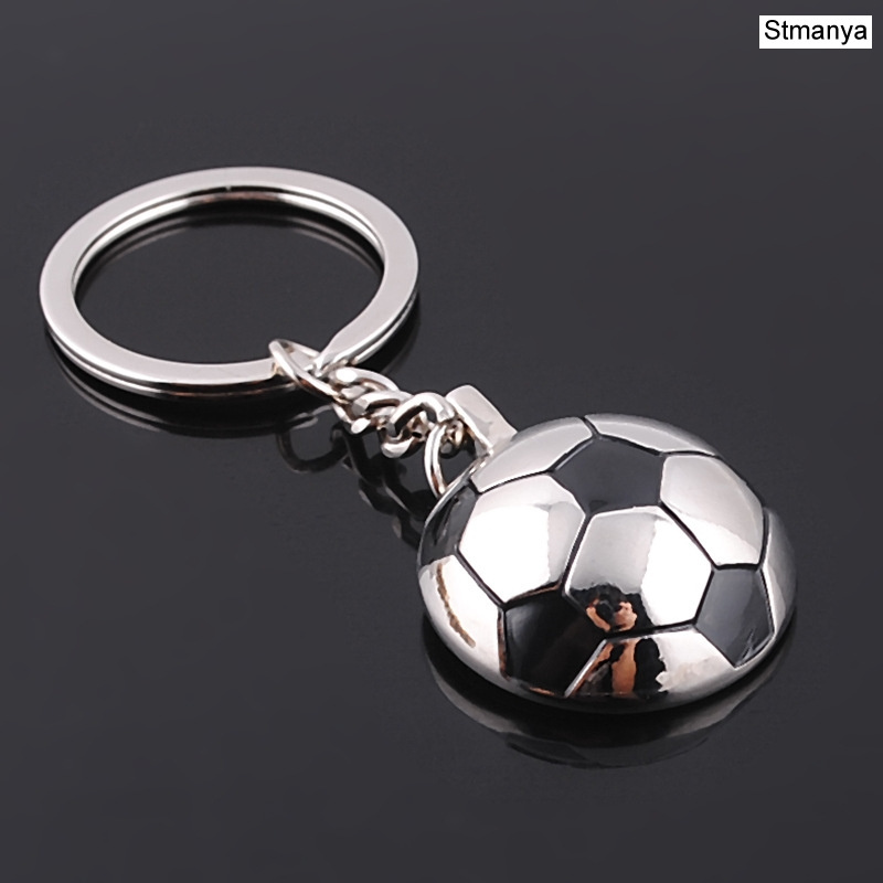 Fashion football Metal Keychain men gift Key chain Soccer Shoes and Football Car Key Ring Gift party Keychains