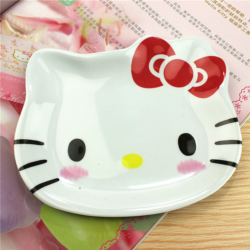 New Children's Boy Girl Cartoon Plastic Fruit Plate Dining Plate Children's Gift cartoon plate