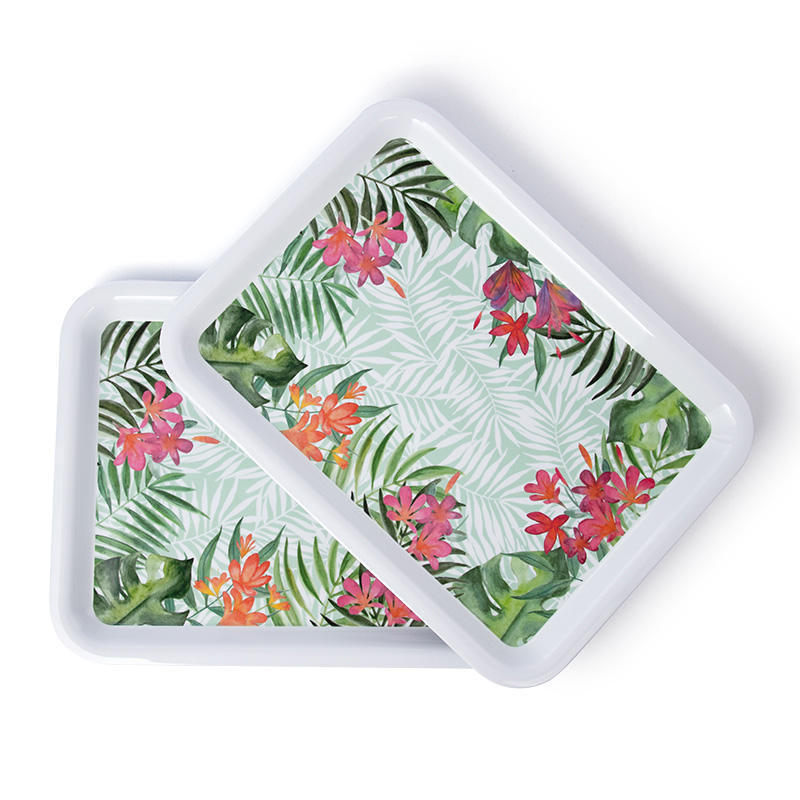 Factory printing top seller printed plate dinner bowl and plate and cup melamine plates Sustainably customized dinnerware set