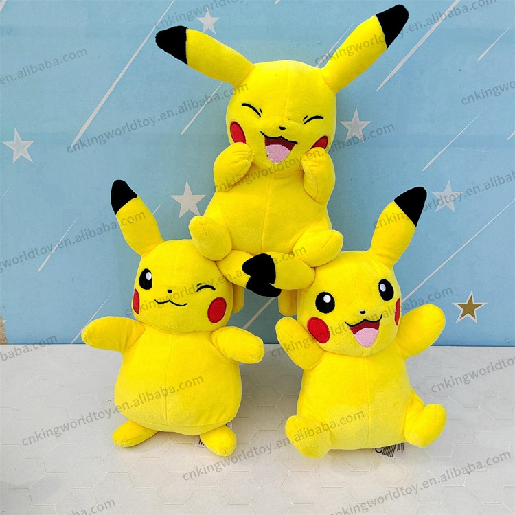 2024 Wholesale Pikachua Plush Toys New Designs Toys Movie Pokemoned Anime Dolls Birthday Halloween Christmas Gifts for Kids