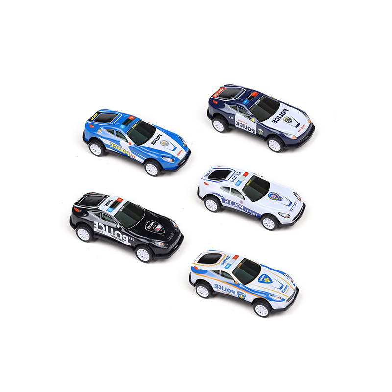 King World hot sale kids pull back game alloy diecast vehicle wheel police car metal dies cast toys