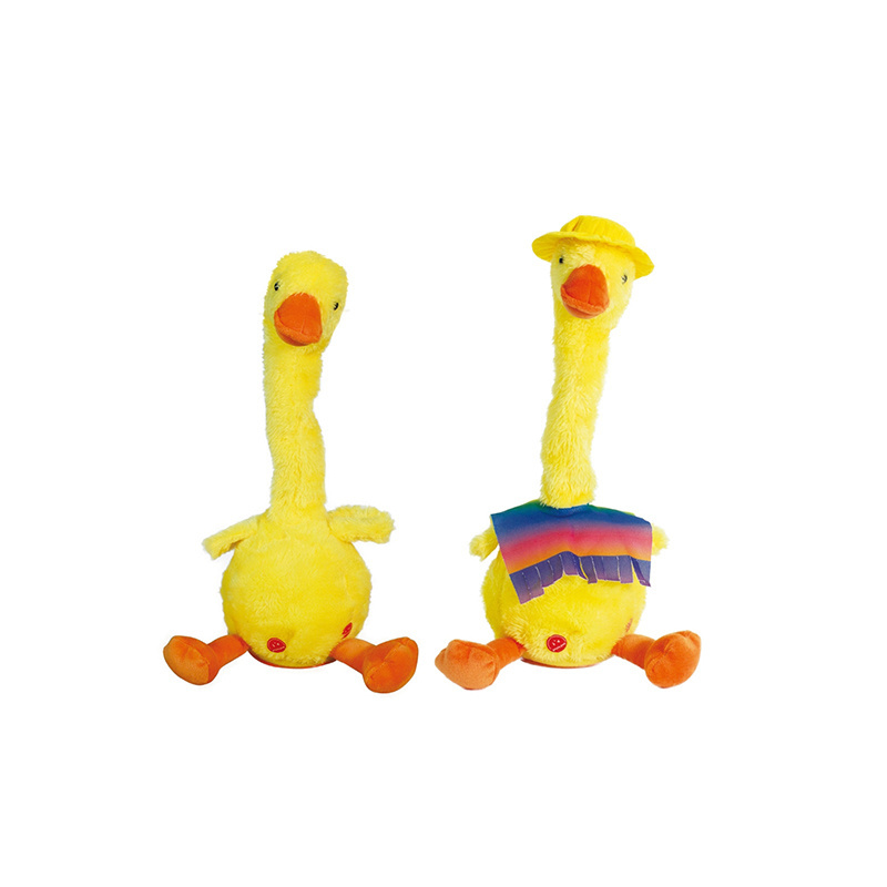 King World new arrival lovely animal shape kids funny game swing singing talking rereading dancing duck plush toy