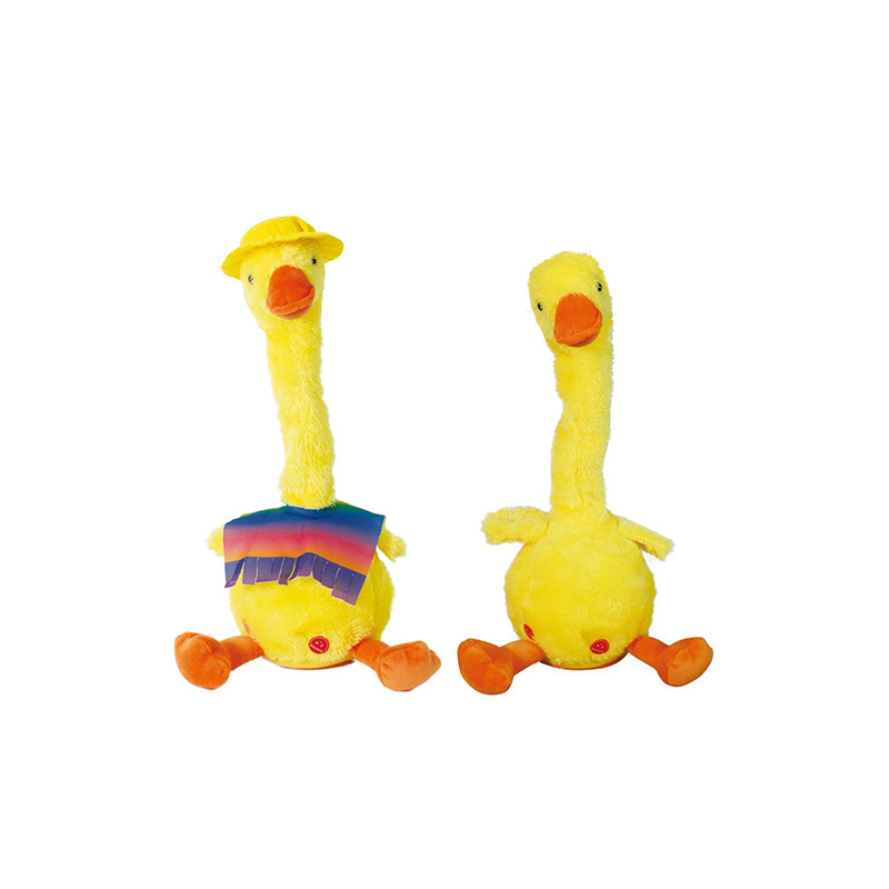 King World new arrival lovely animal shape kids funny game swing singing talking rereading dancing duck plush toy