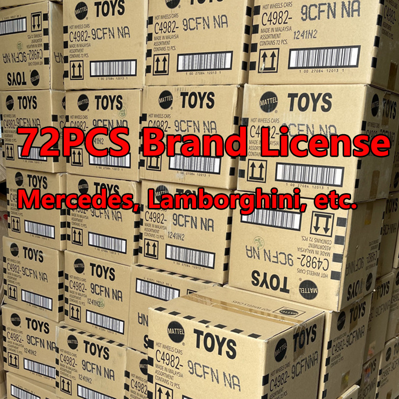 Hot Sale 2024 Genuine Wholesalers 72PCS Box Original Carton 1/64 Wheels Diecast Car Hot Free Wheel Alloy Car Truck Diecast Toy