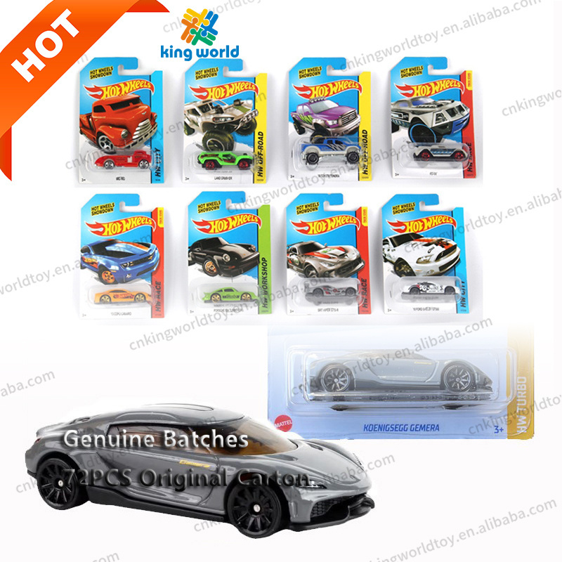 Hot Sale 2024 Genuine Wholesalers 72PCS Box Original Carton 1/64 Wheels Diecast Car Hot Free Wheel Alloy Car Truck Diecast Toy