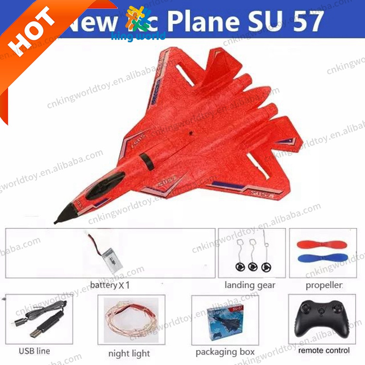 Su 57 Rc Foam Plane Unbreakable Flying EPP Juguete Oyuncak Ucak Radio Avion Fighter Planeador Airplane Control Rc Pla