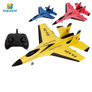 Zino 2.4G RC Radio Flying Set Electric Foam EPP Plane Remote Control Airplane Small SU35 Fighter Outdoor for Adults Kids 100M