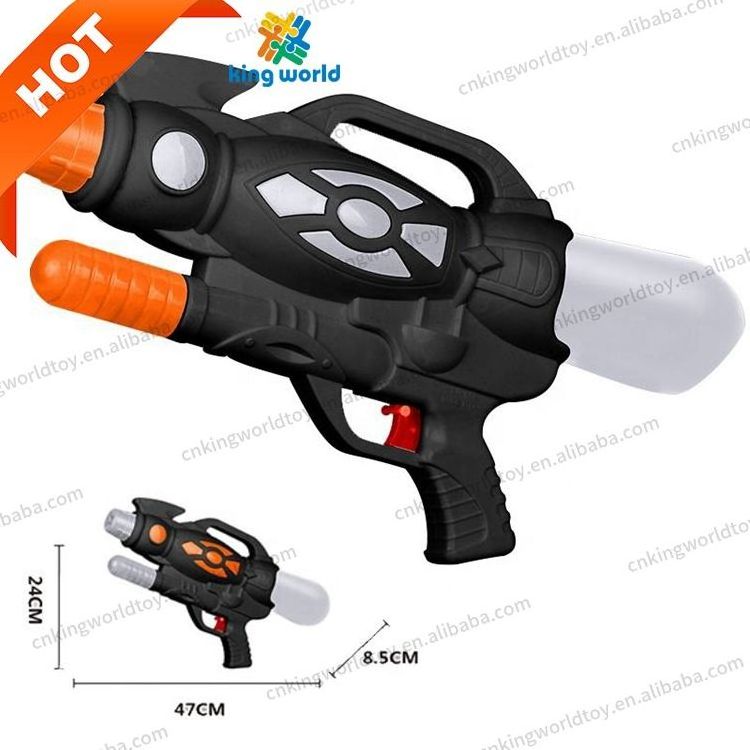 Summer kids Cool black Military style water shooting toy long range Summer Outdoor plastic water gun for kids