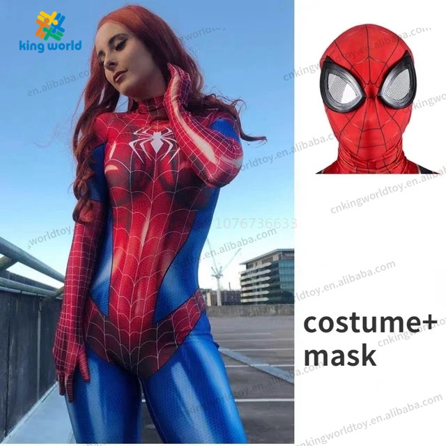 Sexy Black Cat Superhero Cosplay Costume For Spider Women Halloween Costume Christmas Tight 3d Printing Bodysuit Toys