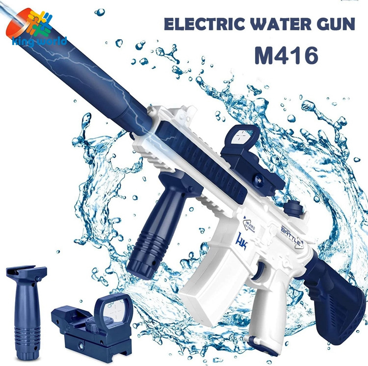 Summer outdoor shooting games free disassembly combination DIY kids 2024 new toy shotgun M416 electric high speed water gun