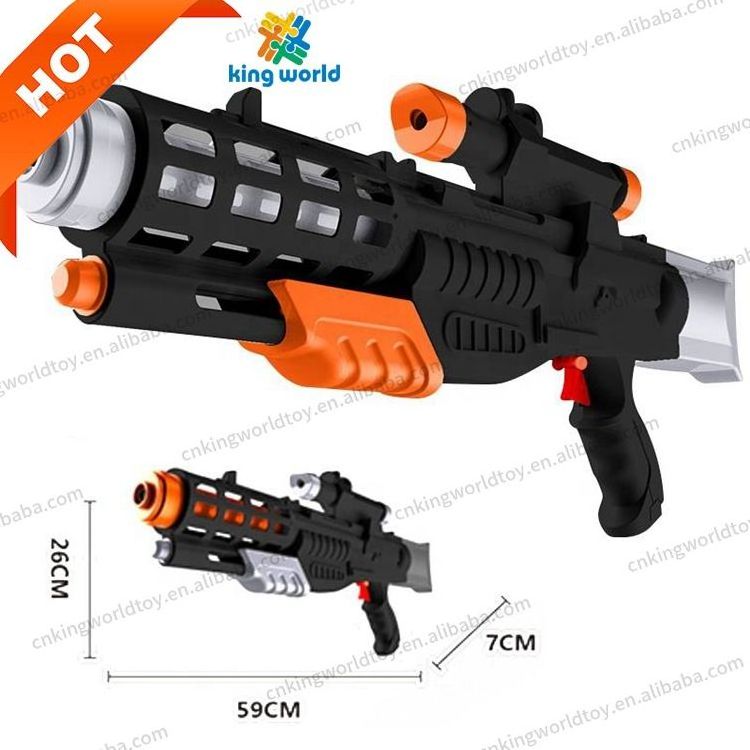 Summer kids Cool black Military style water shooting toy long range Summer Outdoor plastic water gun for kids