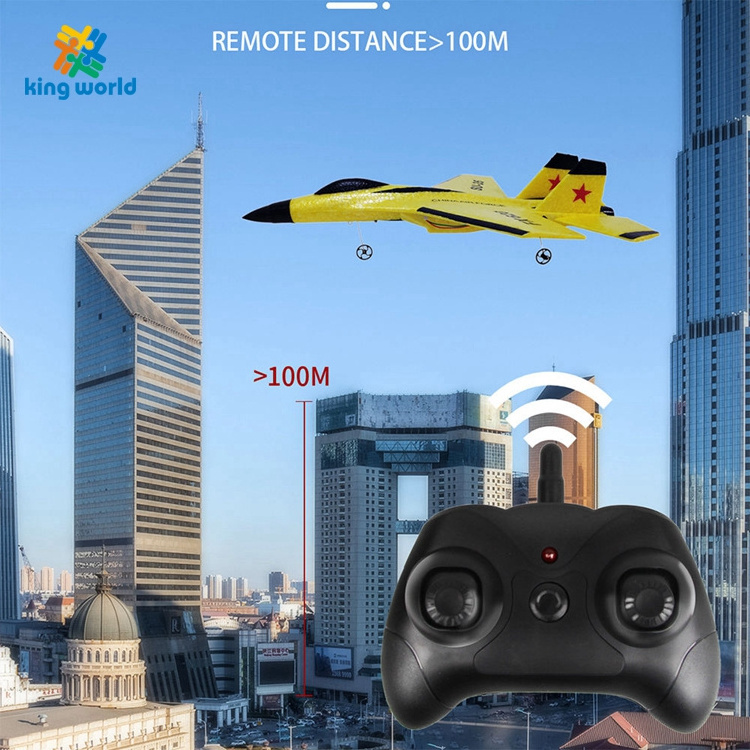 Zino 2.4G RC Radio Flying Set Electric Foam EPP Plane Remote Control Airplane Small SU35 Fighter Outdoor for Adults Kids 100M