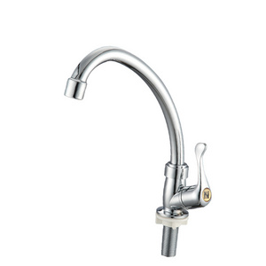 wholesale taps manufacturer Single handle plastic kitchen faucet abs long neck kitchen basin faucet plastic sink faucet