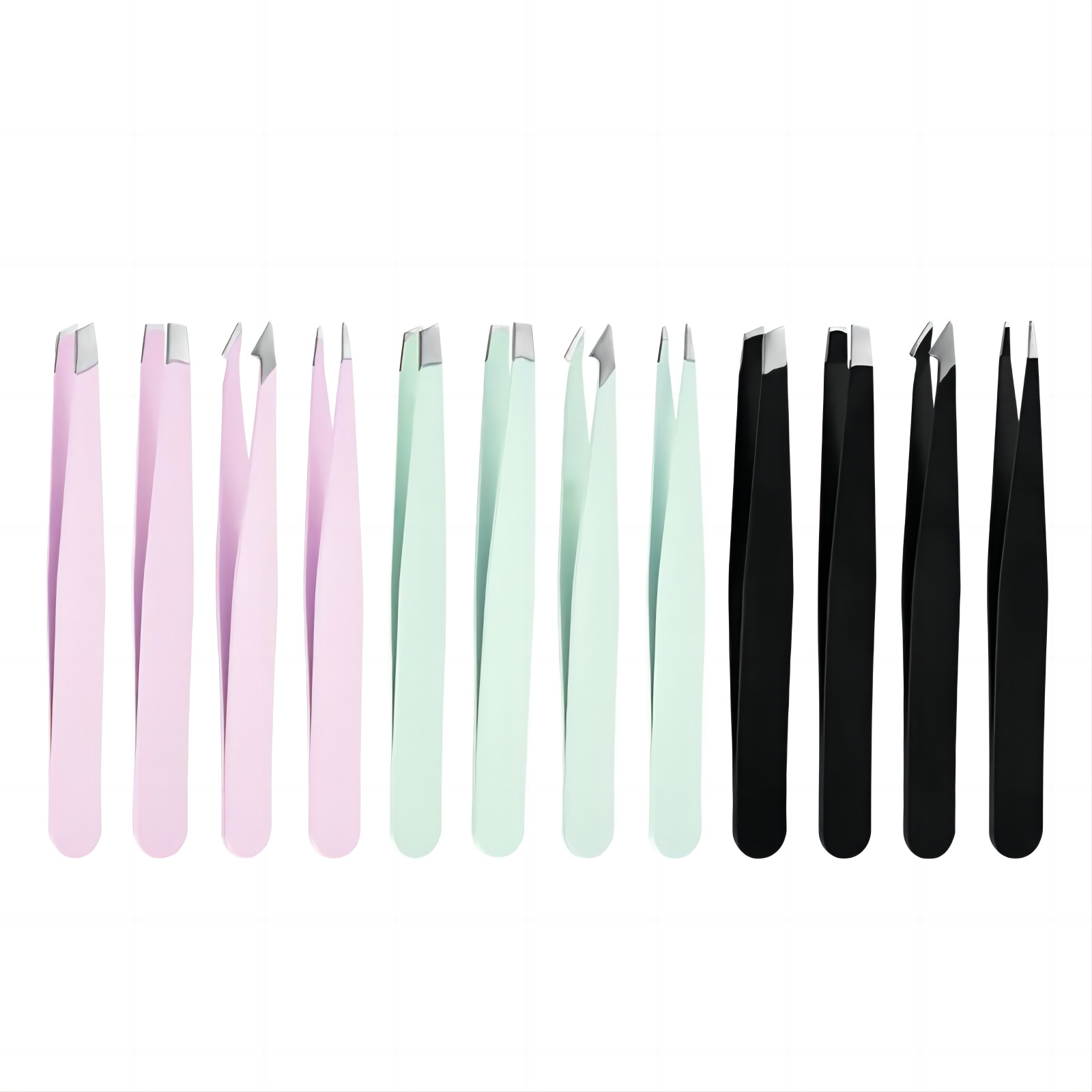 4 piece eyelash grafting lifting tool perming lash set eyelashes tools clip lash  finished pointed eyebrow shaping tweezers tool