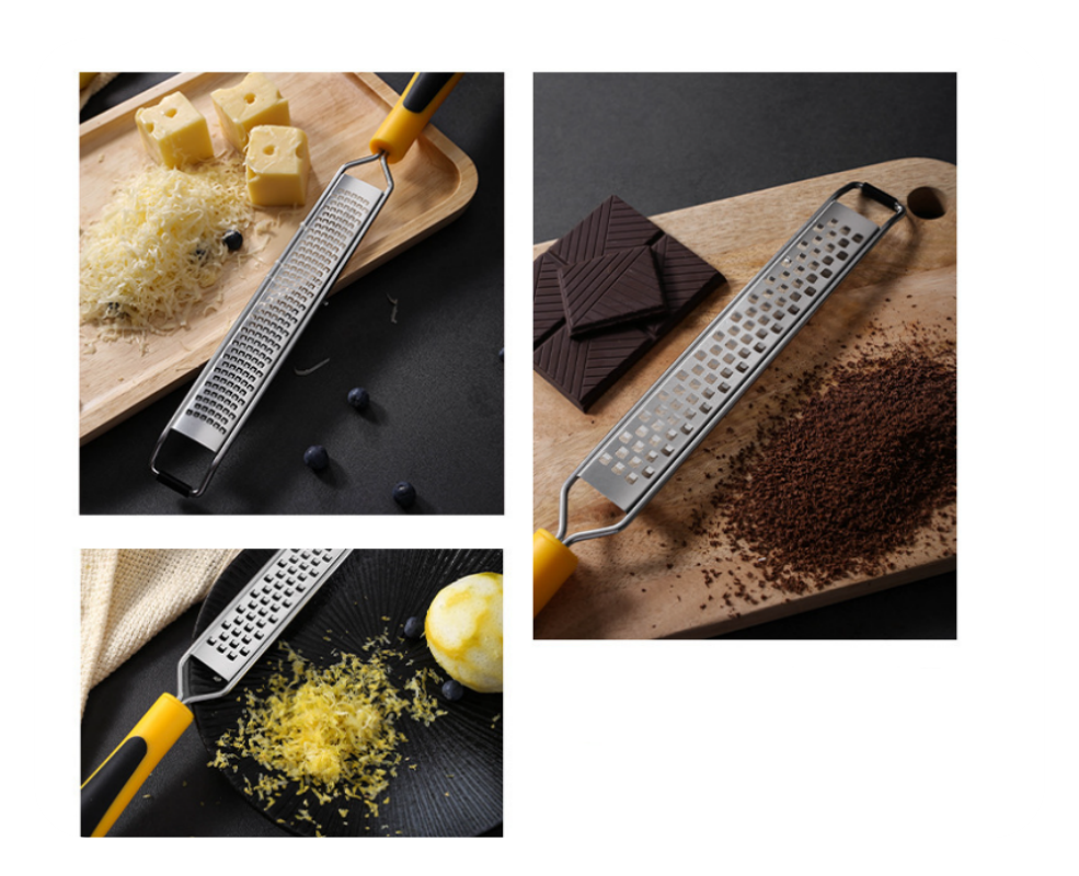 Wholesale 304 Stainless Steel Long PP Handle lemon Grater Fruit Grater Scrapper Cheese Grater Vegetable Chopper